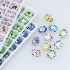 DZ 3002 12*8mm oval shape crystal fancy stone for nail art DZ 3002 12*8mm oval shape crystal fancy stone for nail art